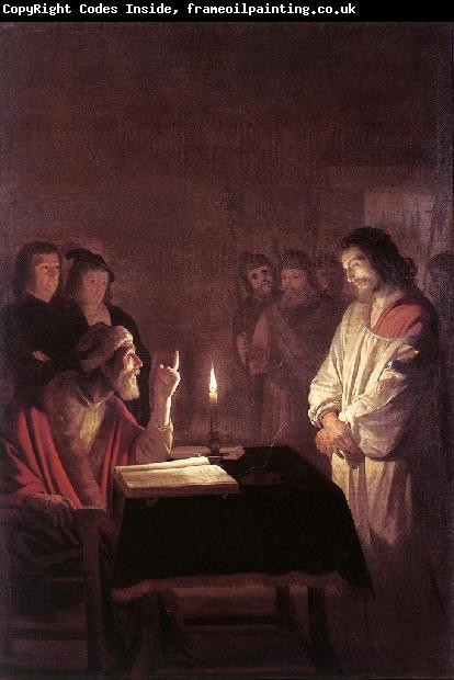 HONTHORST, Gerrit van Christ before the High Priest sg